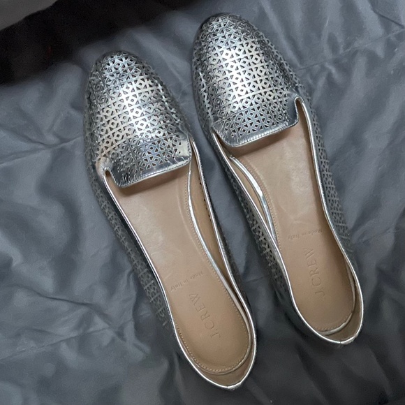 J. CREW Silver Metallic Flats - Picture 7 of 7